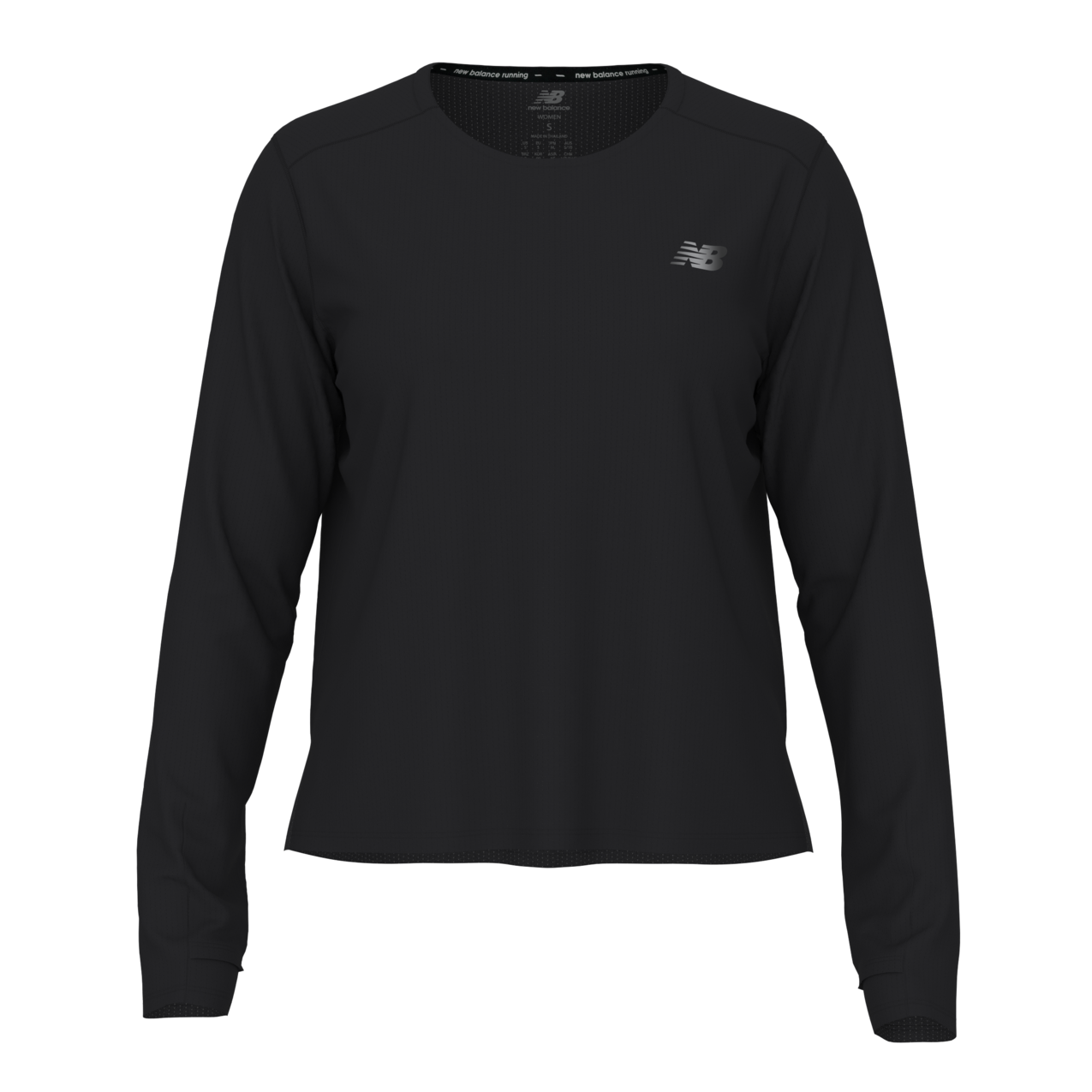 New Balance Women's RC Essential Long Sleeve - Black Heather