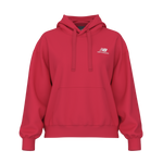 New Balance Women's Athletics Fleece Hoodie - Cherry Blast