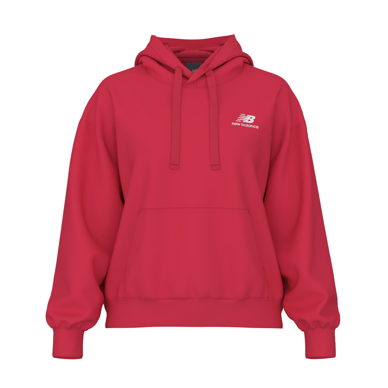 New Balance Women's Athletics Fleece Hoodie - Cherry Blast