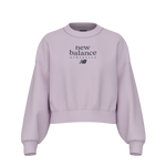 New Balance Women's Sport Linear Fleece Crew - Orchid Air