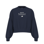 New Balance Women's Sport Linear Fleece Crew - Team Navy