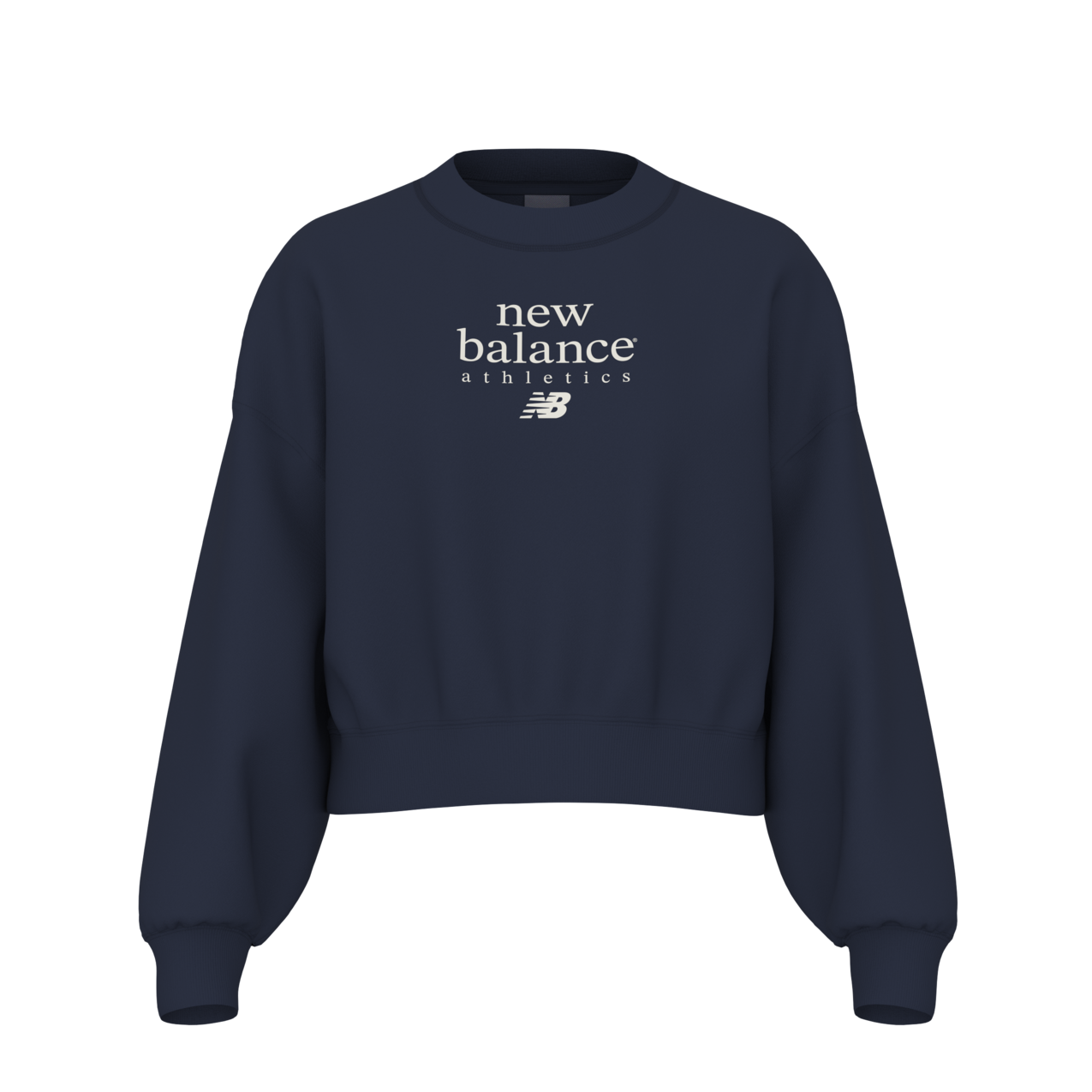 New Balance Women's Sport Linear Fleece Crew - Team Navy