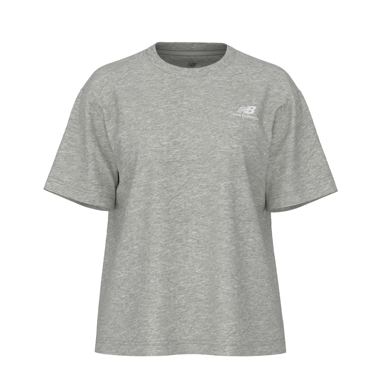 New Balance Women's Athletics Jersey T-Shirt - Boylston Grey Heather