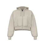 New Balance Women's Trackside Fleece Full Zip - Linen