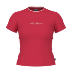 New Balance Women's Trackside Fitted T-Shirt - Cherry Blast