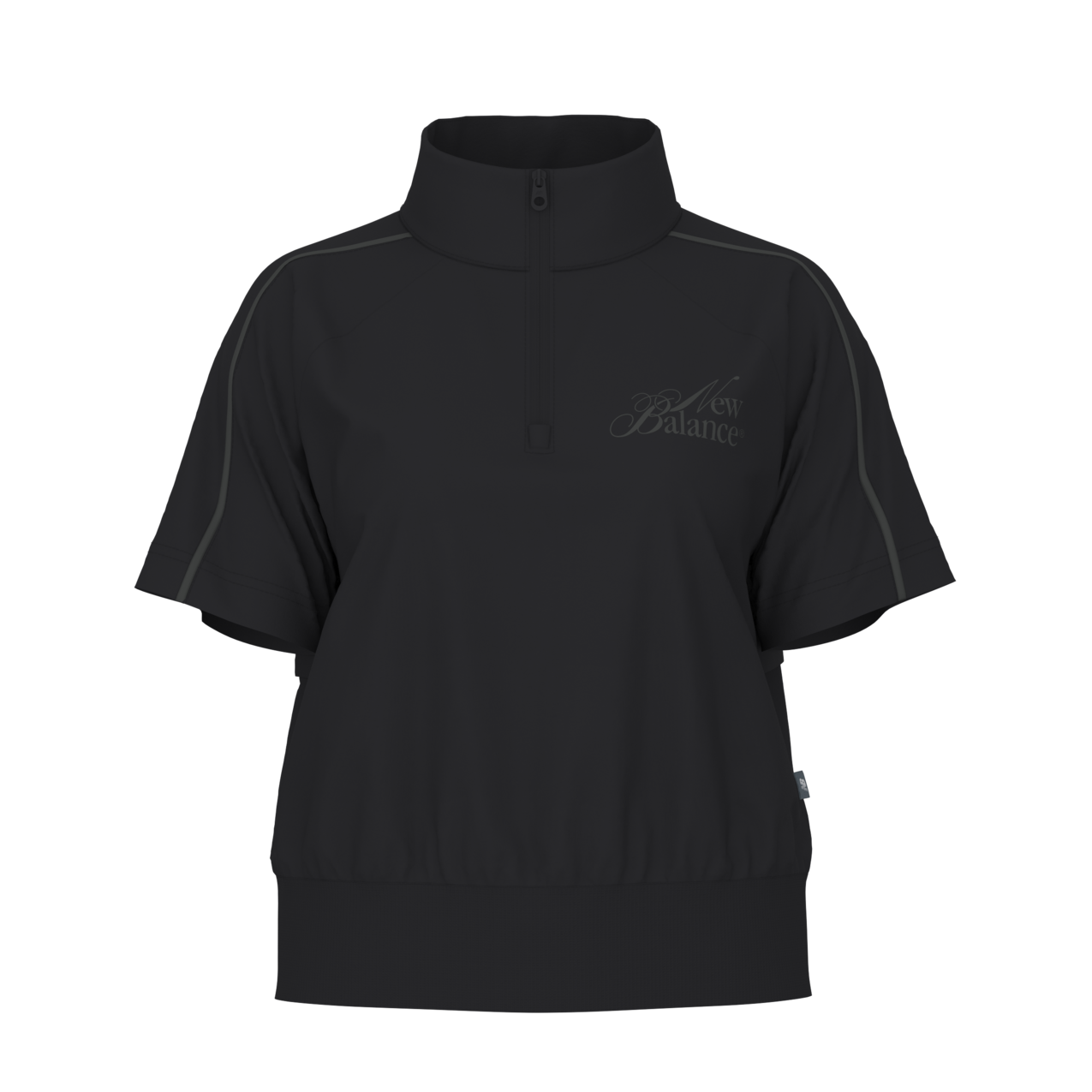 New Balance Women's Trackside Pro Half Zip T-Shirt - Black