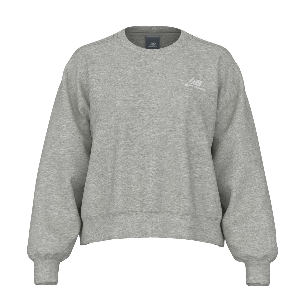 New Balance Women's Athletics Fleece Crew - Boylston Grey Heather
