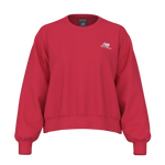 New Balance Women's Athletics Fleece Crew - Cherry Blast