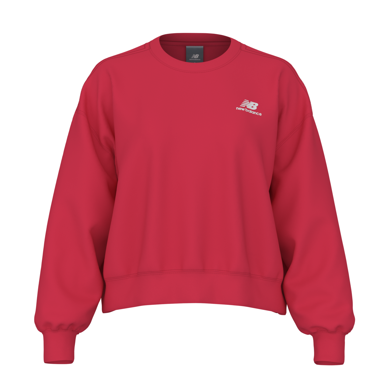 New Balance Women's Athletics Fleece Crew - Cherry Blast