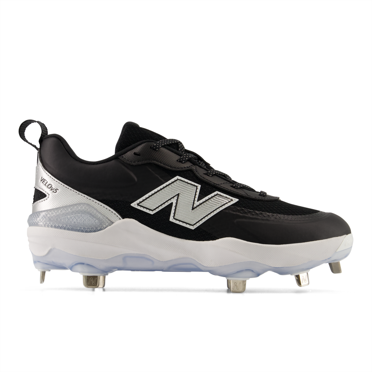 New Balance Velo v5 Turf – Black/Metallic Silver