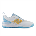 New Balance Velo v5 Turf – White/Team Sky Blue/Gold (WVELO2B4)