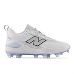 New Balance Velo v5 Turf – White/Metallic Silver