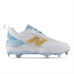 New Balance Velo v5 Turf – White/Team Sky Blue/Gold (WVELO3EM)