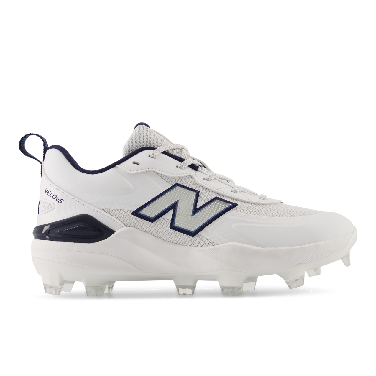 New Balance Velo v5 Turf – White/Team Navy