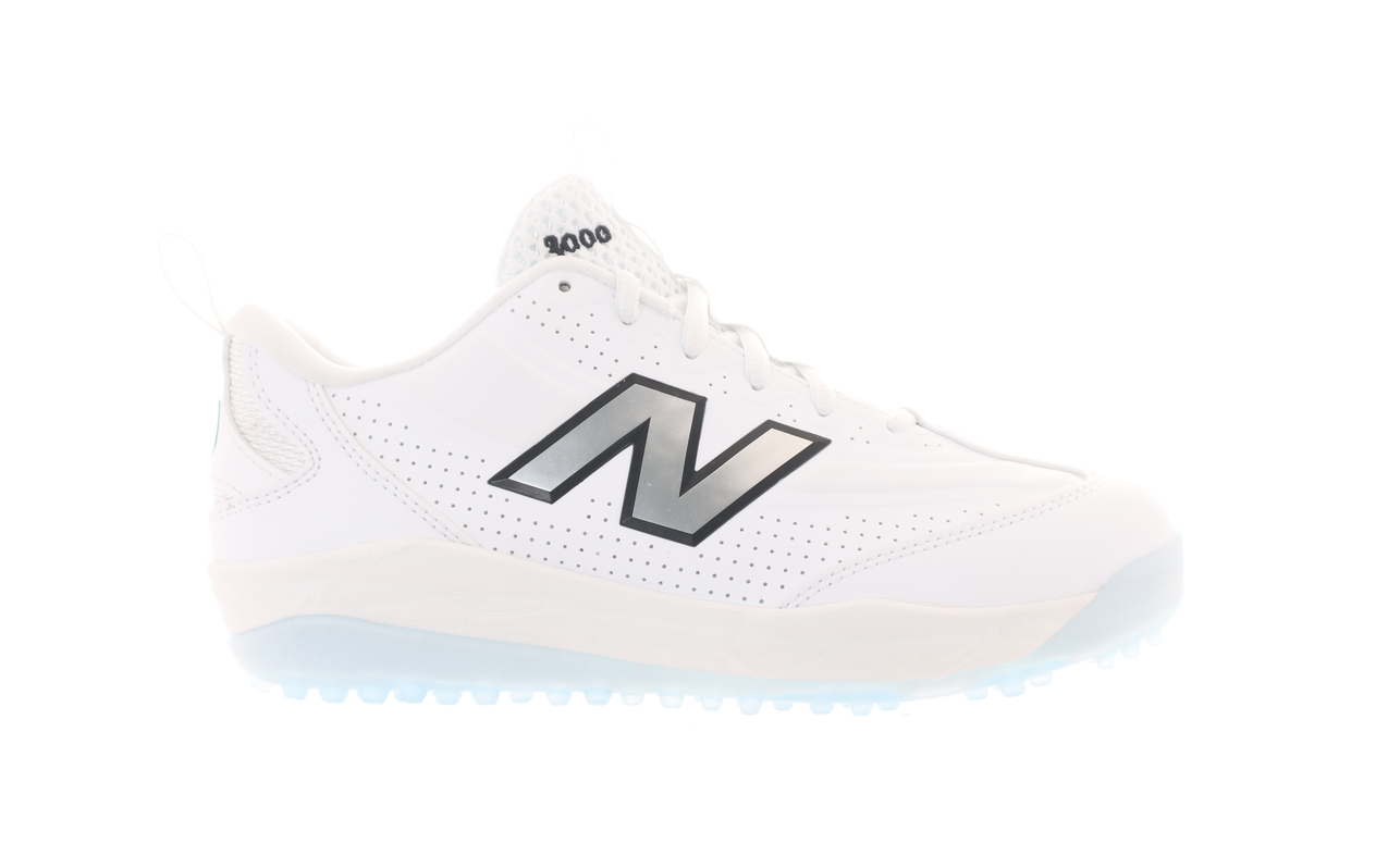 New Balance 3000v8 Jnr Turf – White/White
