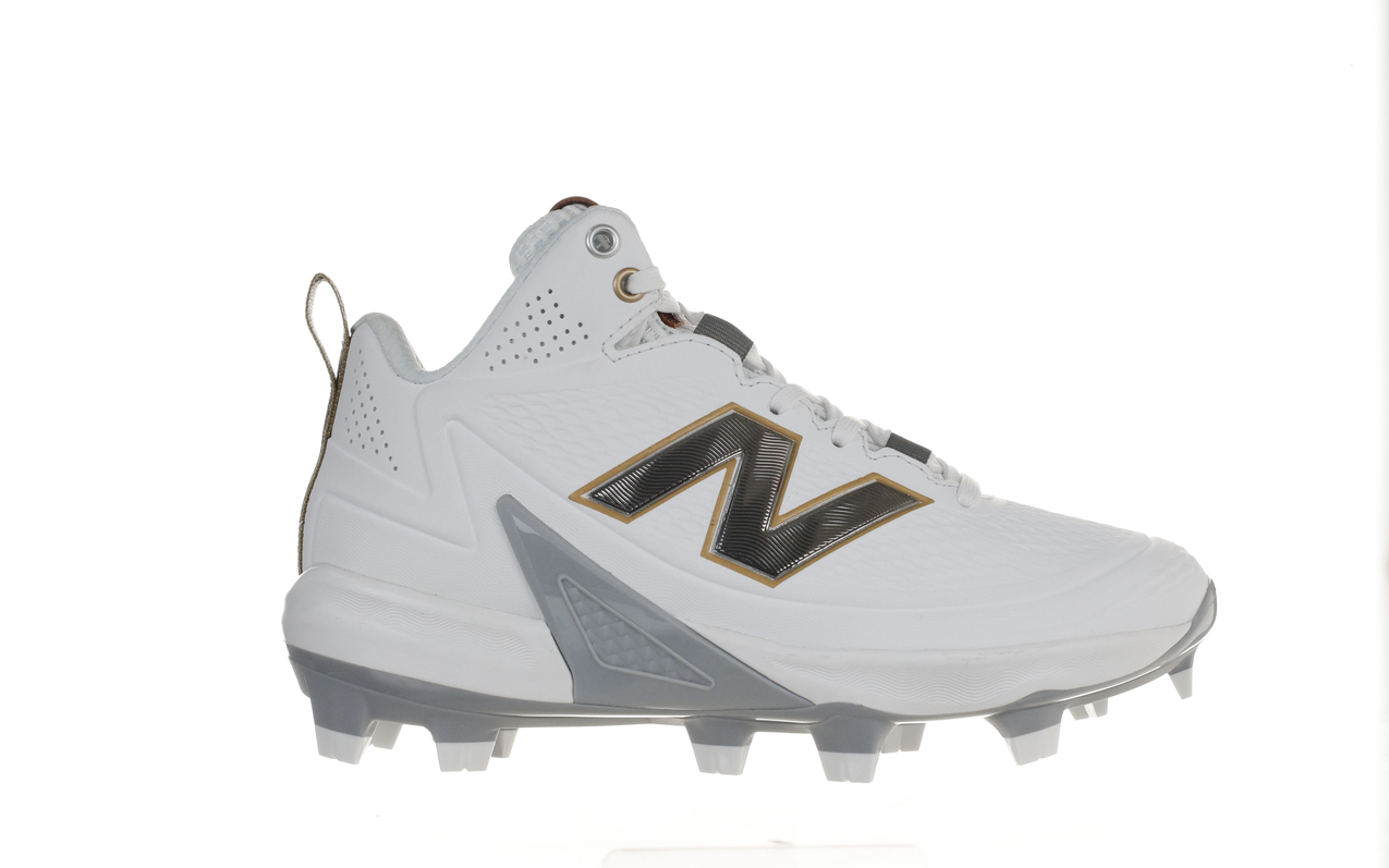 New Balance Ohtani v2 Youth TPU – White/Gold/Baseball Silver Grey