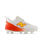 New Balance Velo v5 Youth – White/Satsuma Orange