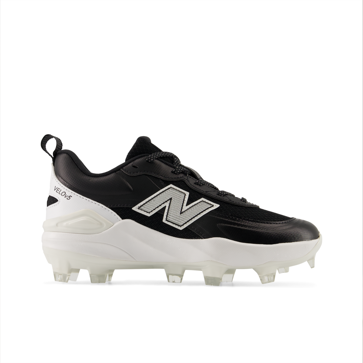 New Balance Velo v5 Youth – Black/Metallic Silver (YVELO4JD)