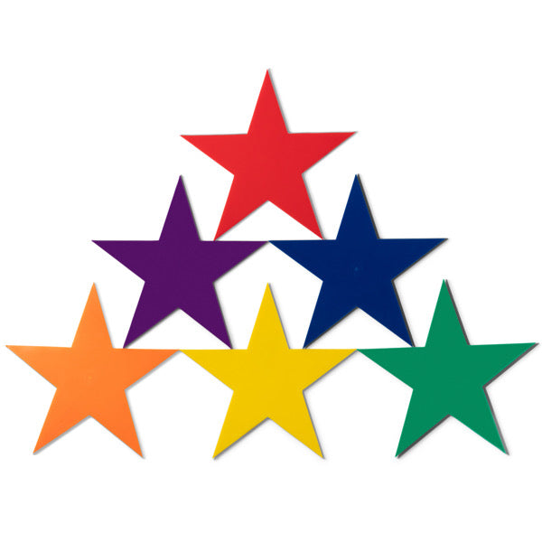 Champion Sports Poly Star Marker Set - Set of 6