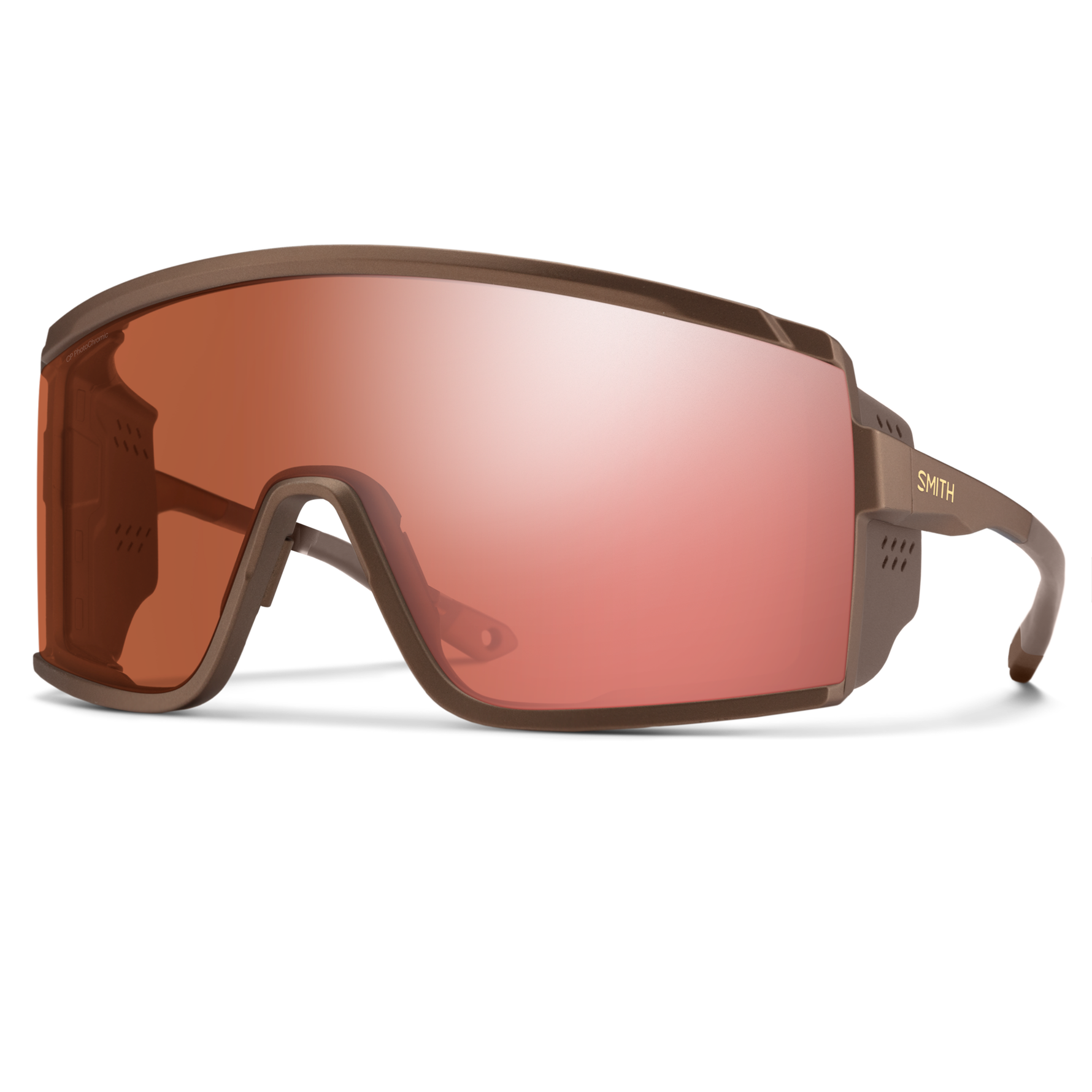 Smith Pursuit - Matte Gold Dust | ChromaPop Glacier Photochromic Rose Gold Mirror