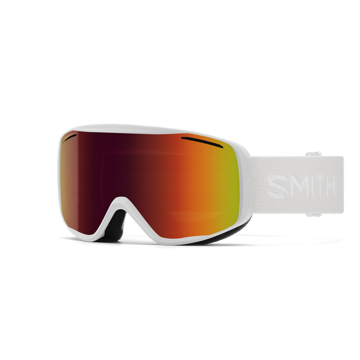 Smith Rally - White | Red Sol-X Mirror