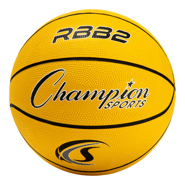 Champion Sports Size 5 Rubber Basketball - Yellow
