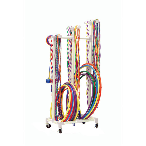 Champion Sports Jump Rope and Hoop Cart