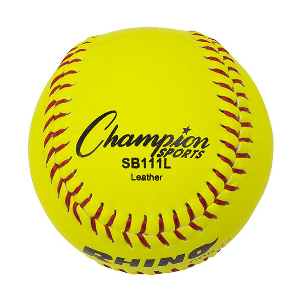 Champion Sports 11" Leather Cork Core Softball - Dozen