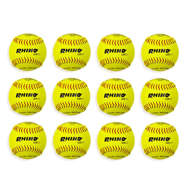 Champion Sports 11" Leather Cork Core Softball - Dozen