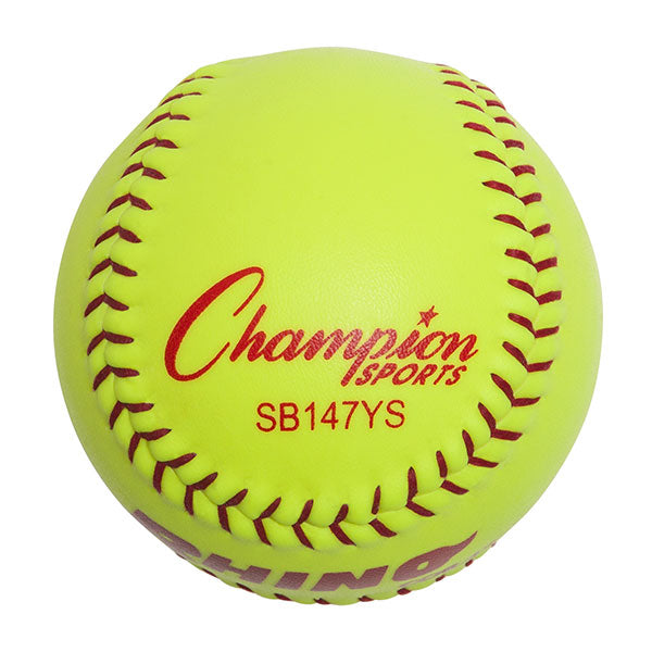 Champion Sports 11" Synthetic Leather Poly Core Softball - Dozen