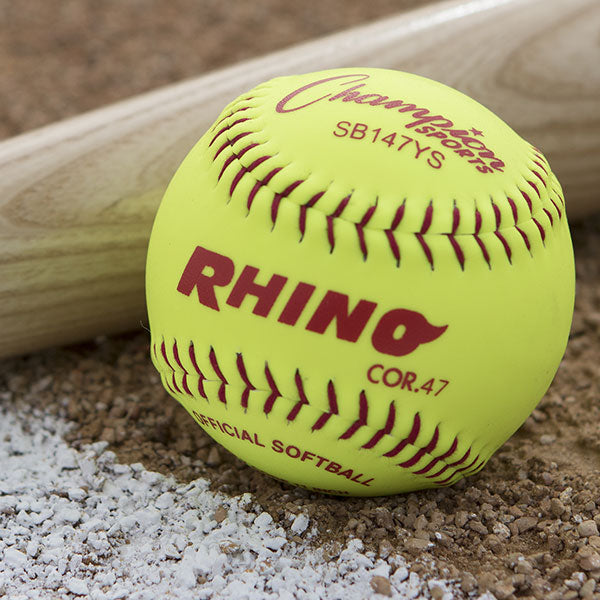 Champion Sports 11" Synthetic Leather Poly Core Softball - Dozen
