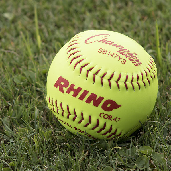 Champion Sports 11" Synthetic Leather Poly Core Softball - Dozen
