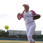 Champion Sports 12" Leather Poly Core Softball, NFHS Approved - Dozen