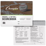 Champion Sports Baseball Score Book