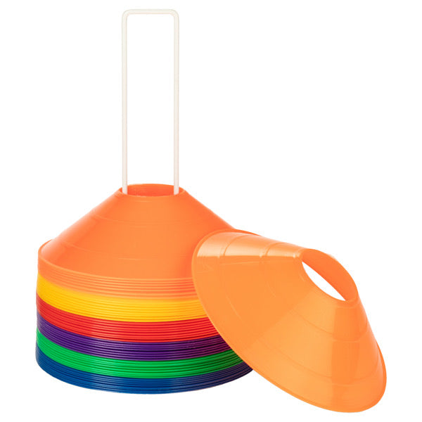 Champion Sports Saucer Field Cone - Set of 48 (Assorted Colors)