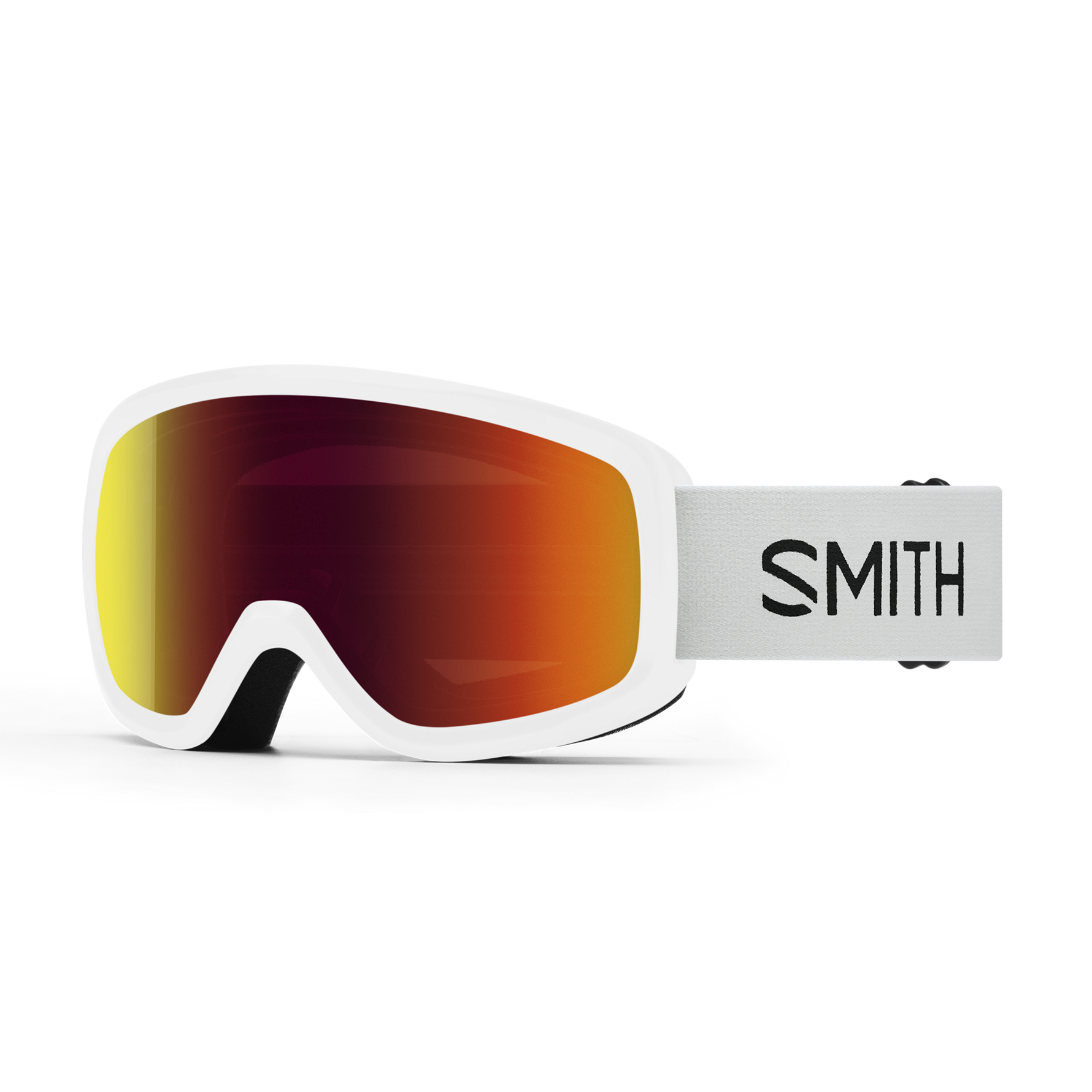 Smith Snowday - White | Red Sol-X Mirror