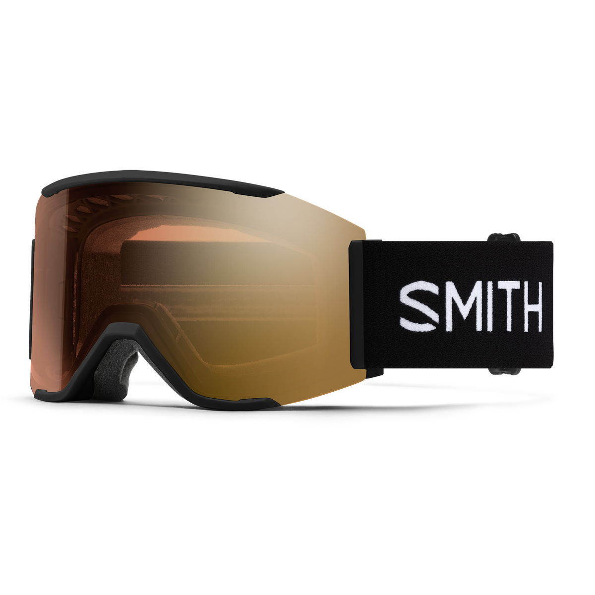 Smith Squad MAG Low Bridge Fit - Series '65 - Black | ChromaPop Pro Photochromic Gold Mirror