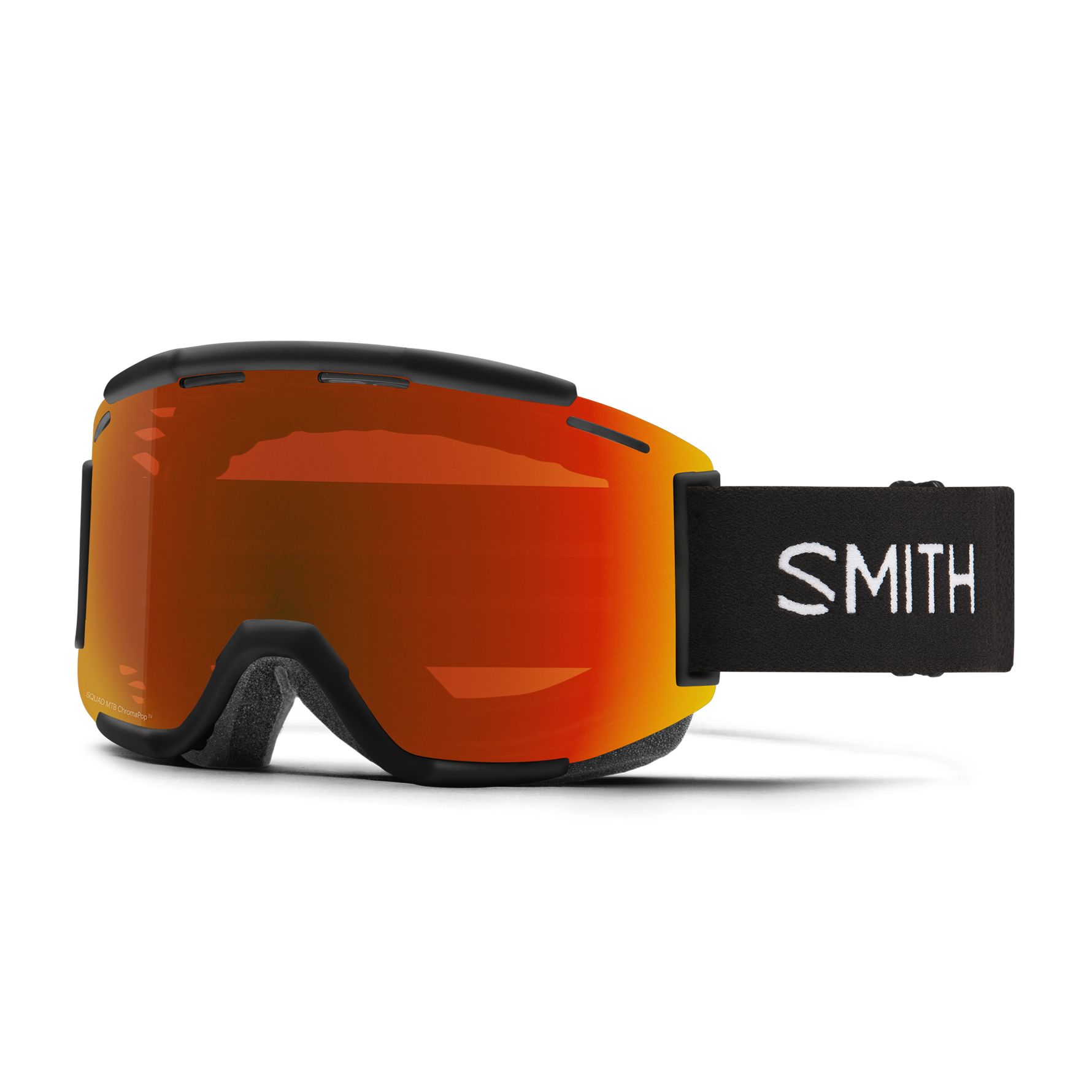 Smith Squad MTB - Black | ChromaPop Everyday Red Mirror