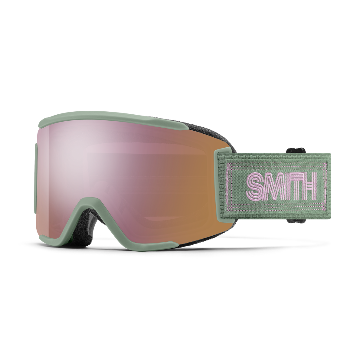 Smith Squad S - Olive Warm Steel | ChromaPop Everyday Rose Gold Mirror
