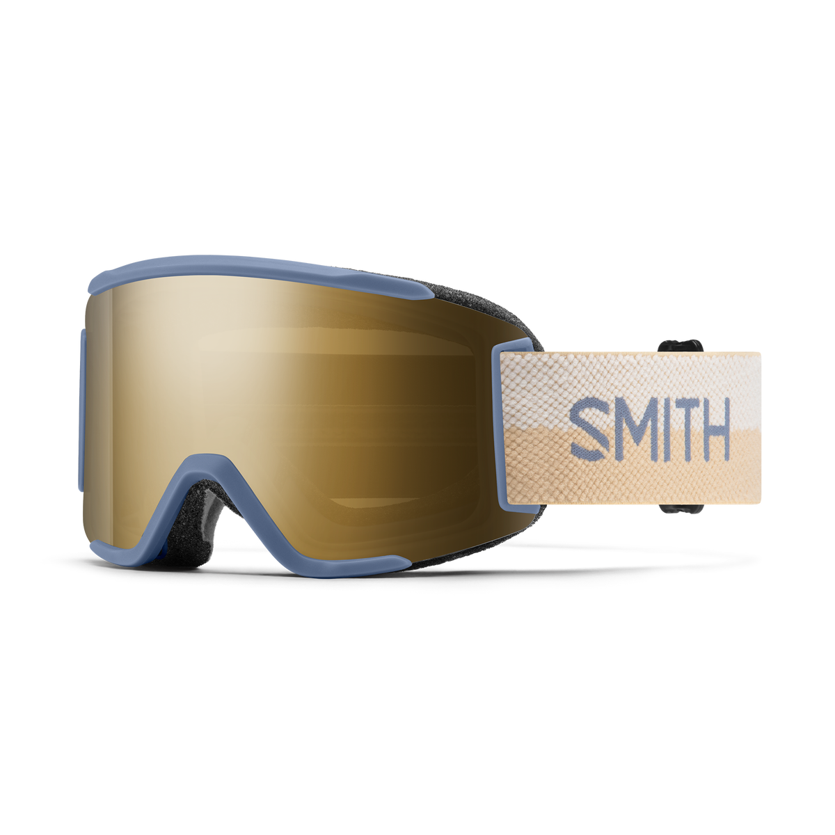 Smith Squad S - Steel Blue Split | ChromaPop Sun Black Gold Mirror