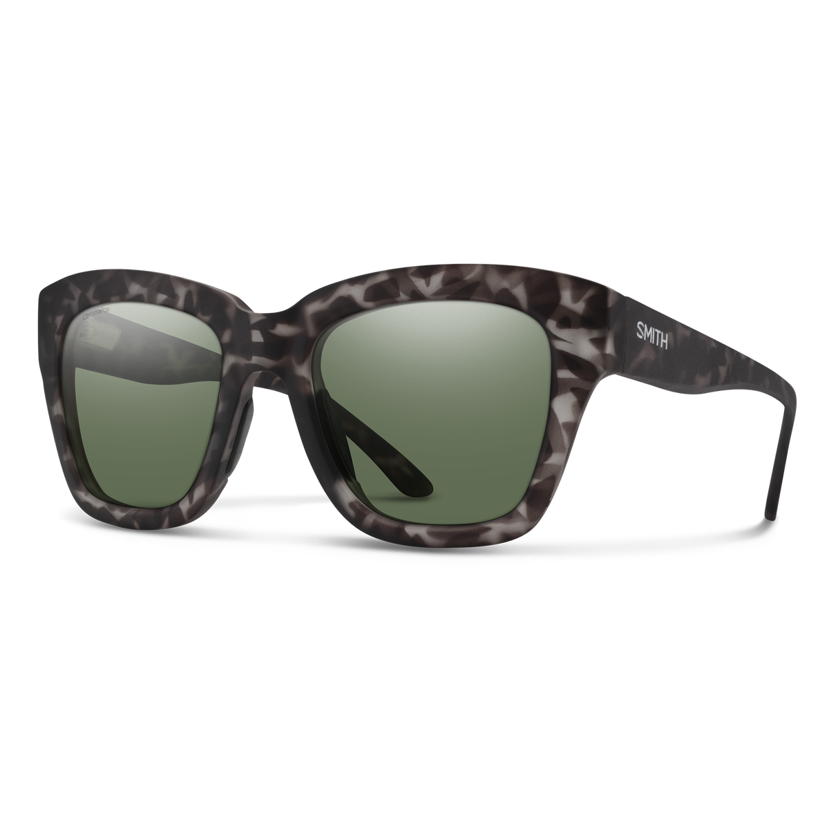 Smith Sway - Matte Gray Tortoise | ChromaPop Polarized Gray Green