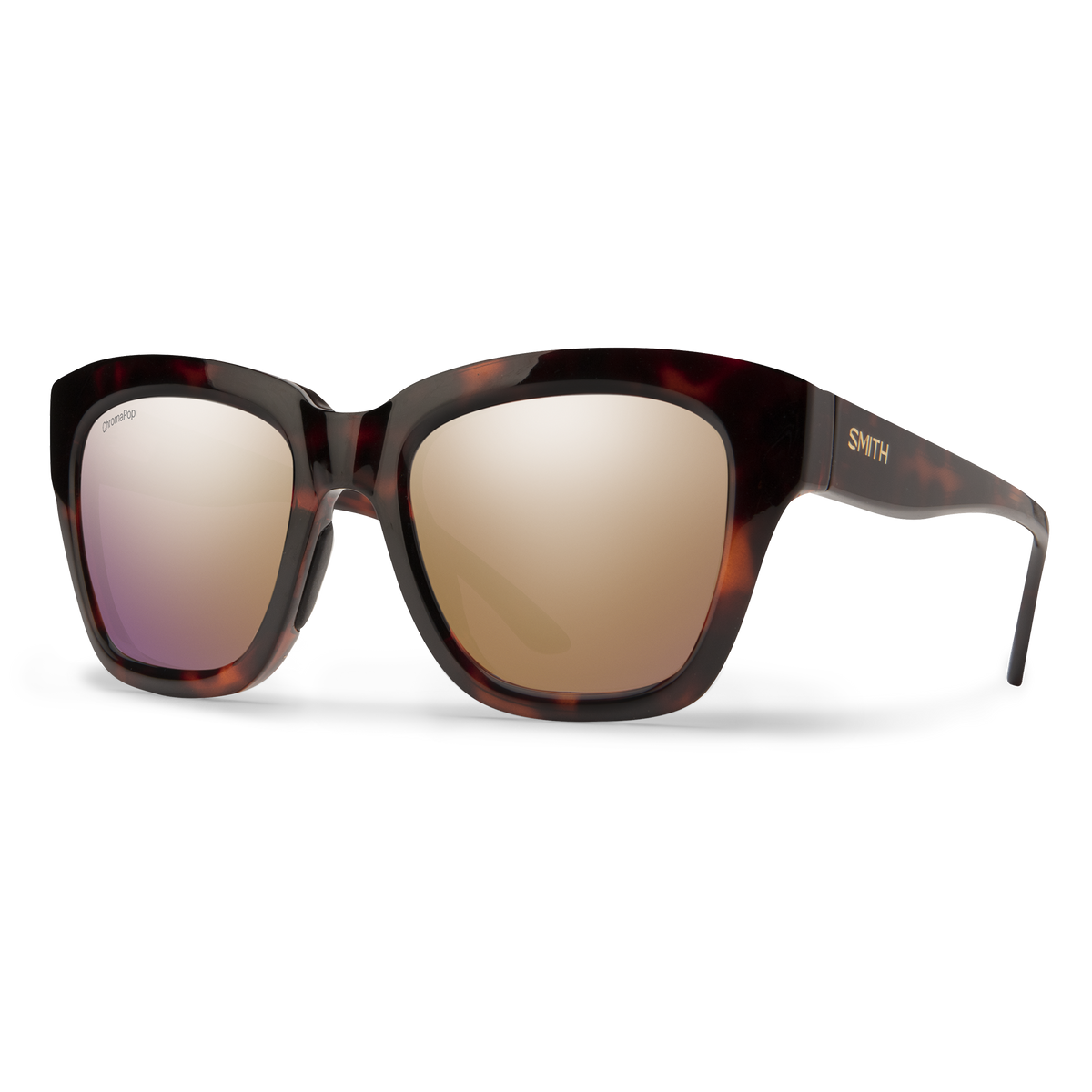 Smith Sway - Tortoise | ChromaPop Polarized Rose Gold Mirror
