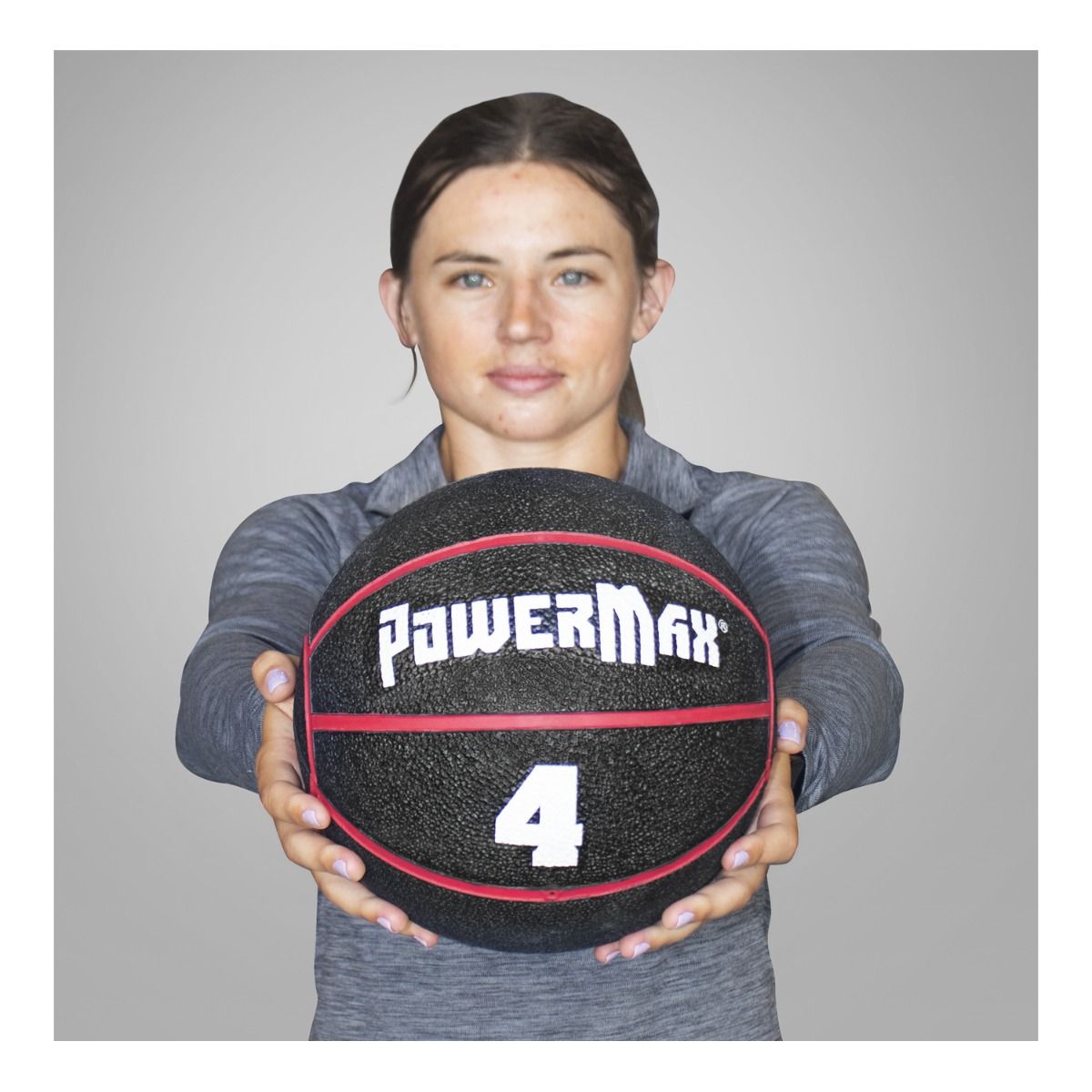 Gill Powermax Rubber Med Ball; 6.5" Dia
