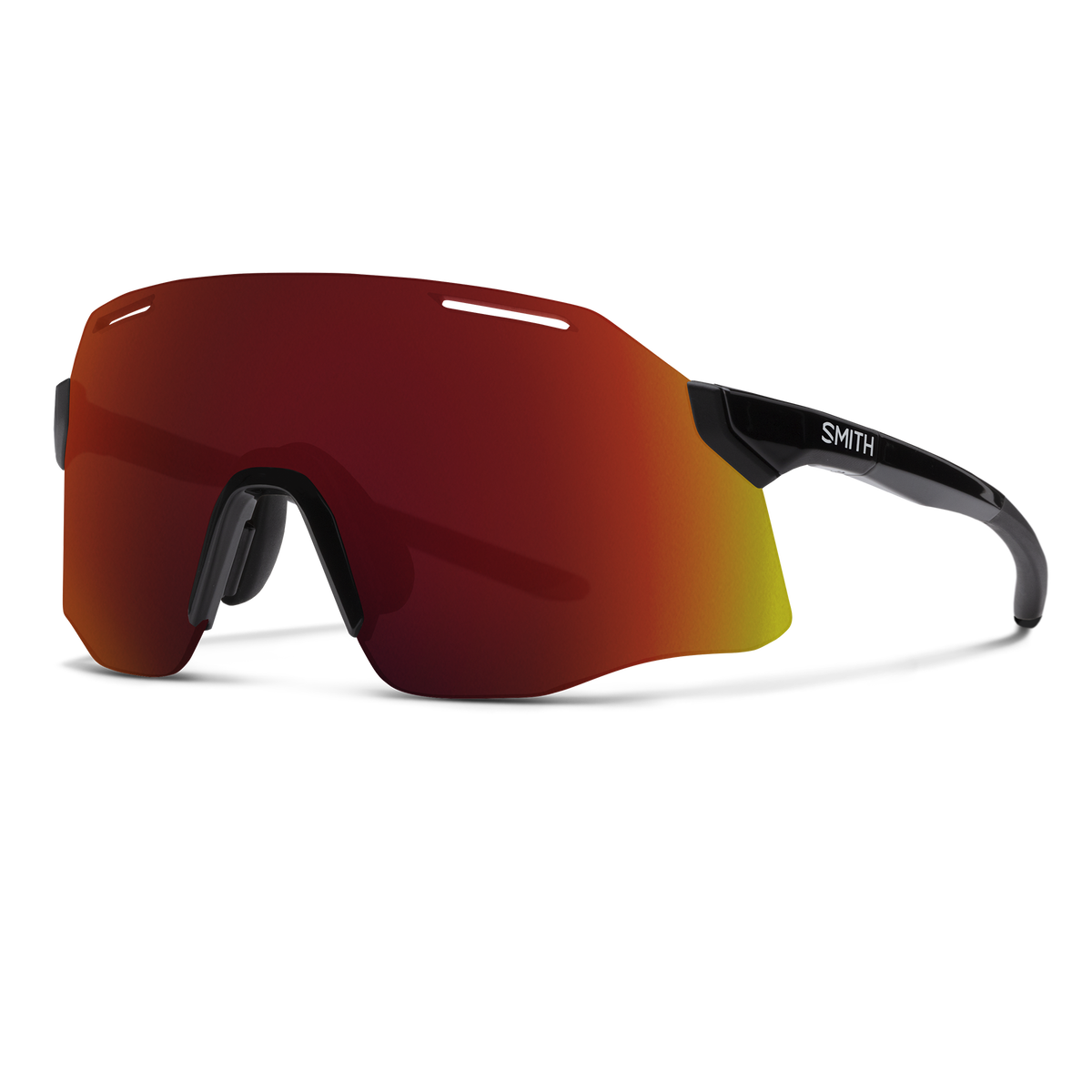 Smith Vert - Black / Chromapop Red Mirror