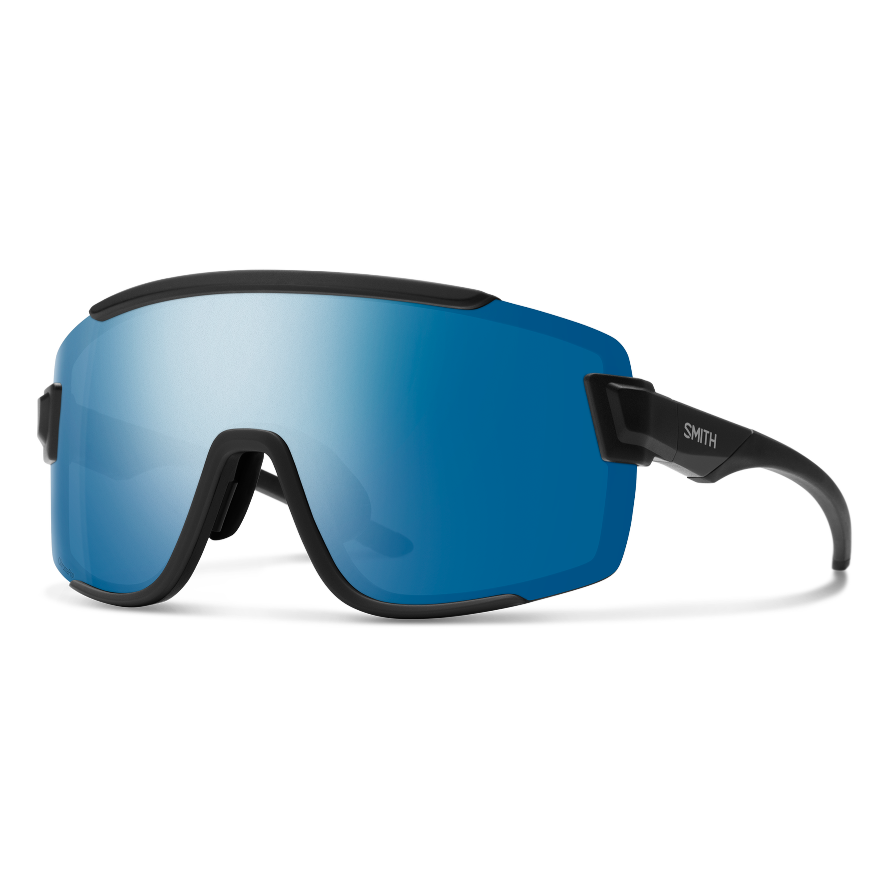 Smith Wildcat - Series '65 - Matte Black | ChromaPop Polarized Blue Mirror