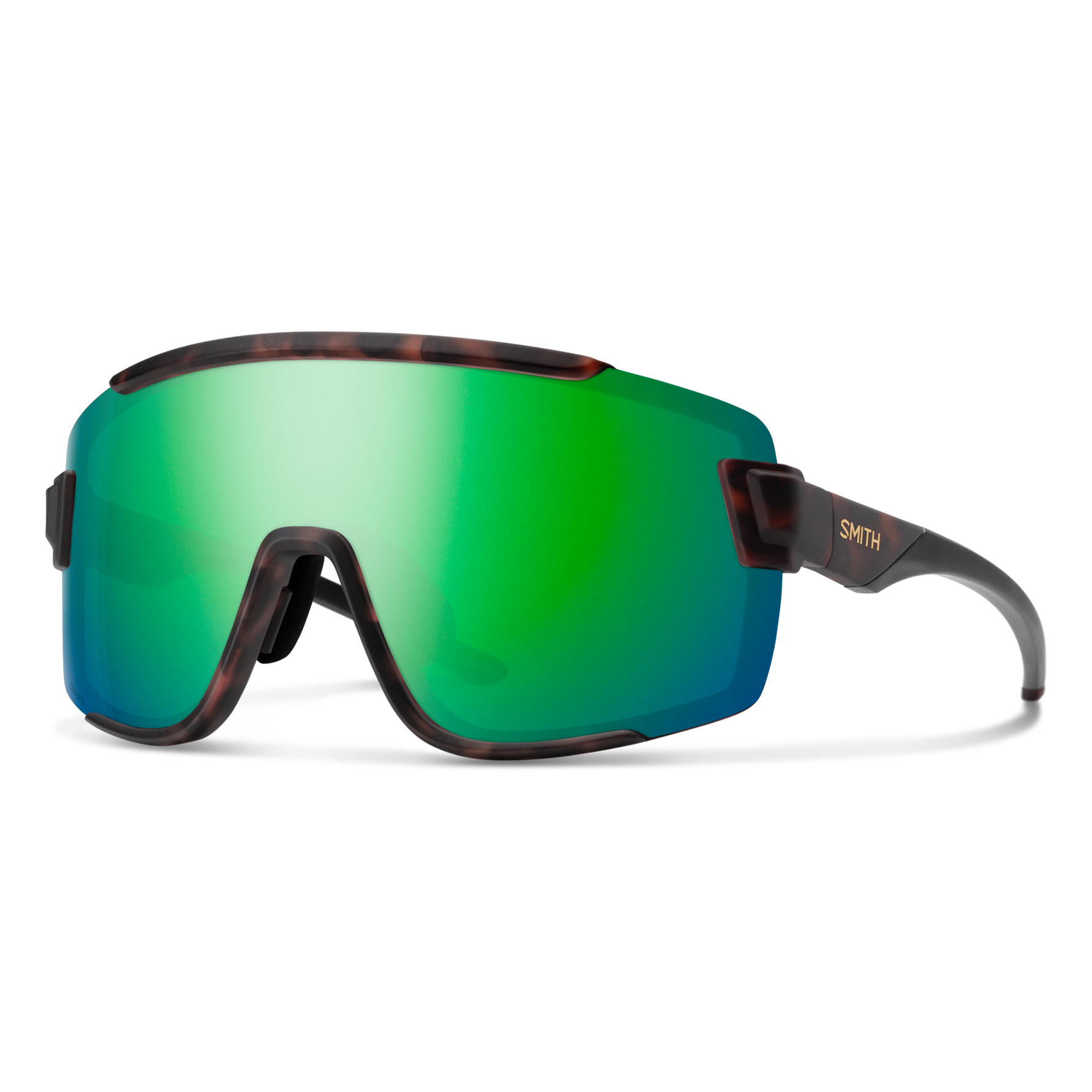 Smith Wildcat - Series '65 - Matte Tortoise | ChromaPop Polarized Green Mirror