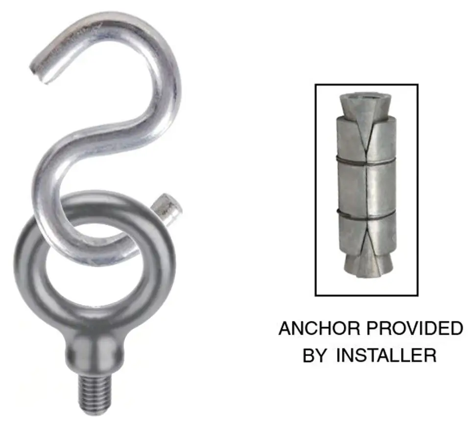 Porter Tennis Indoor Anchor Eyebolt