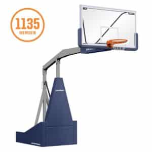 Porter 1135 Portable BB Backstop; Man; 8' Ext; Color ? Pads; Color ? Frame; Graphics
