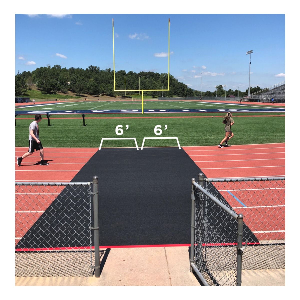 Gill Track Armor; 6′ Wide; Charcoal