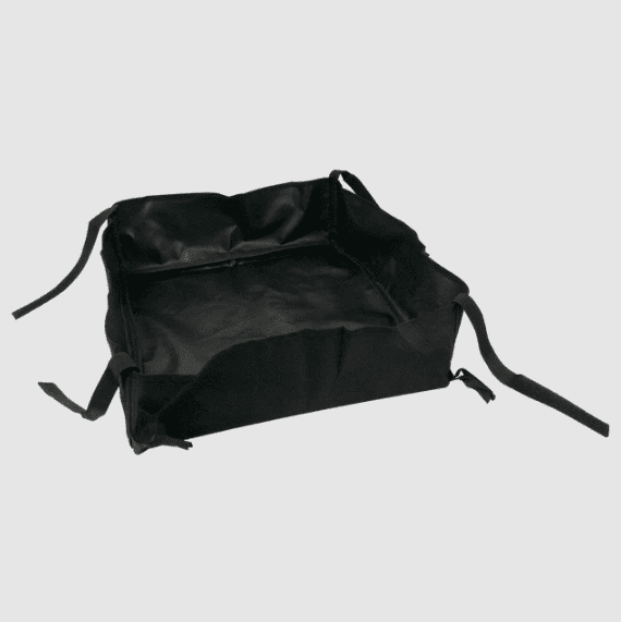 Empty black ball bag